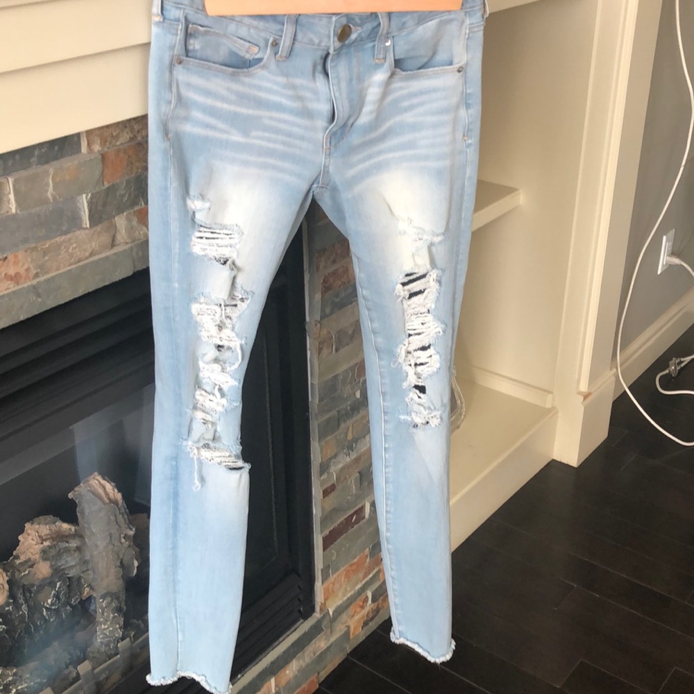 American eagle 360 stretch skinny jeans size 6